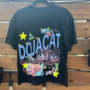 Doja Cat Scarlet Tour T-Shirt Unisex Medium Black Excellent Concert Graphic Tee